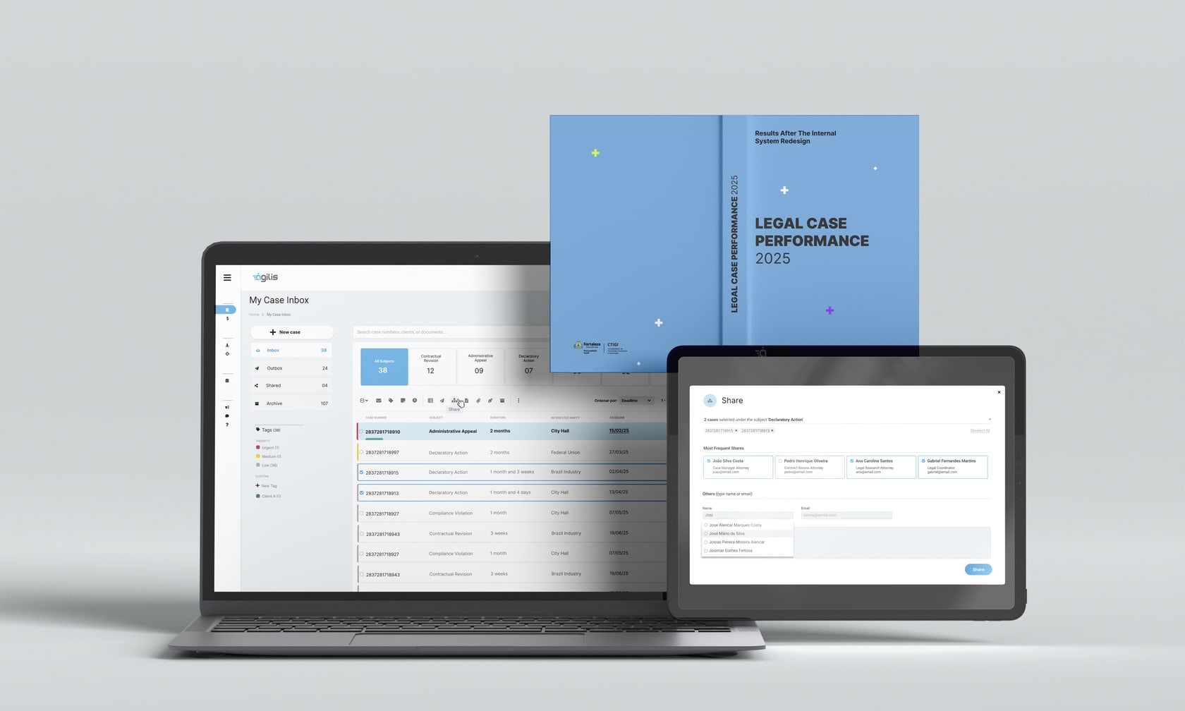 New case management dashboard with unified case view, clear hierarchy, and integrated deadline panel